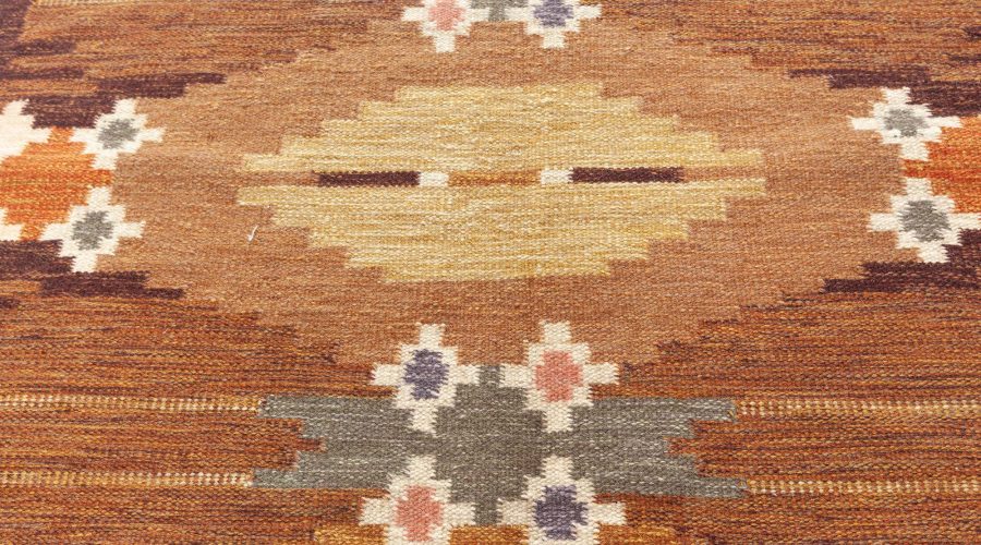 Vintage Swedish Rug By Ingegerd Silow BB7677