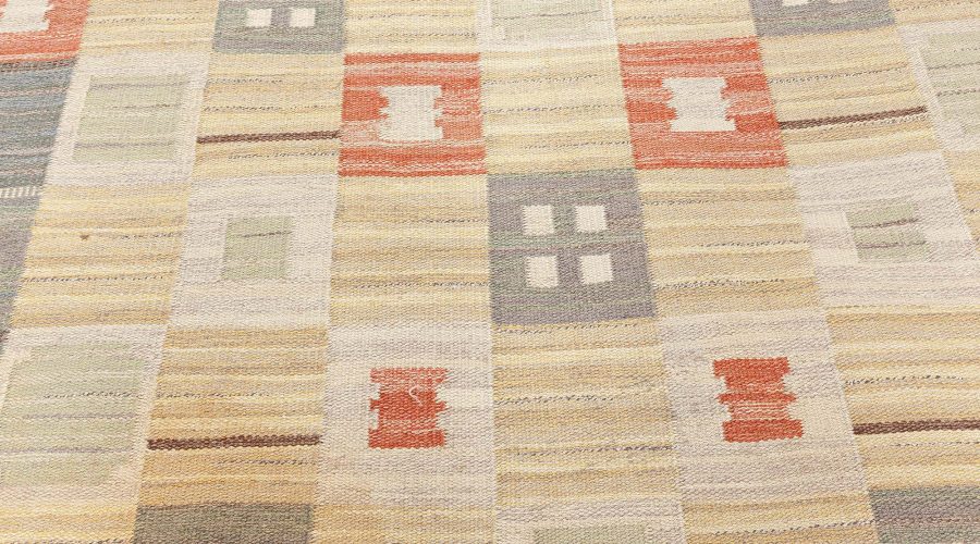 Swedish Flat Weave Rug by Carl Dangel (CD) BB7678