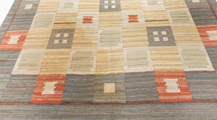 Swedish Flat Weave Rug by Carl Dangel (CD) BB7678