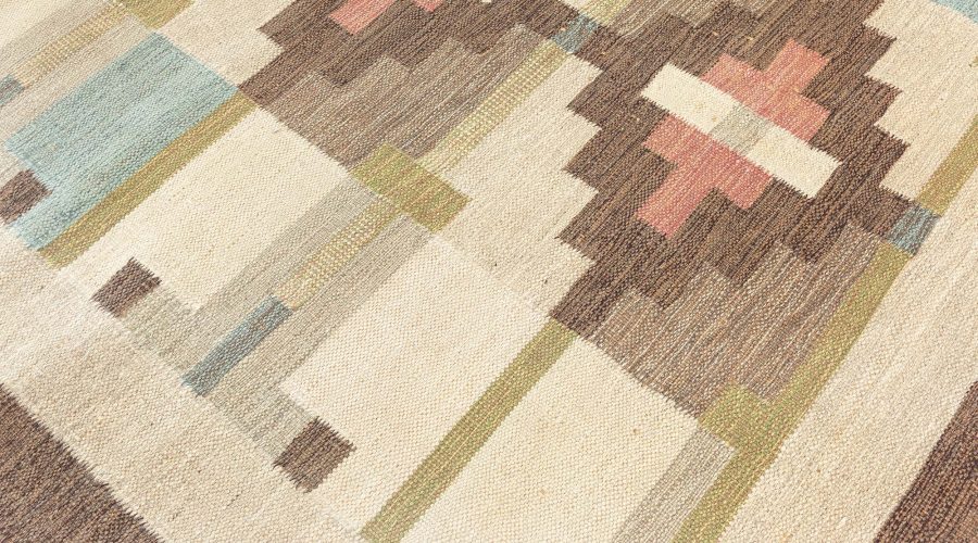 Swedish Flat Woven Rug by Sveker Greuholm BB7679