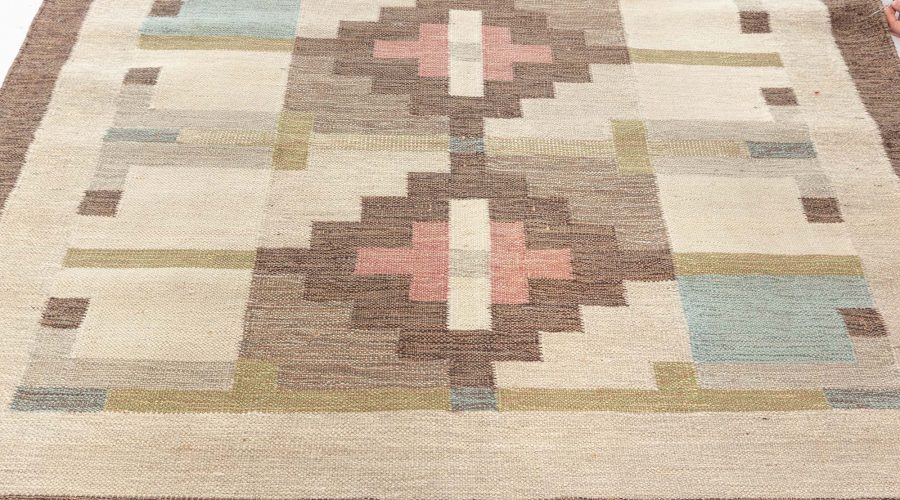 Swedish Flat Woven Rug by Sveker Greuholm BB7679