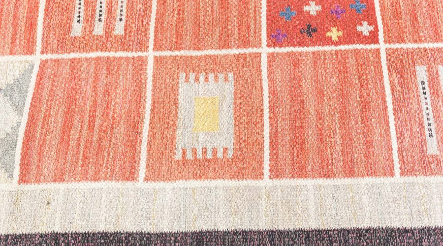 MID-CENTURY SWEDISH RÖLAKAN RUG BY RAKEL CARLANDER (RC) BB7693