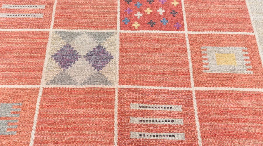 MID-CENTURY SWEDISH RÖLAKAN RUG BY RAKEL CARLANDER (RC) BB7693