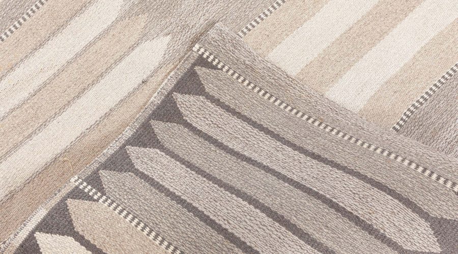 Midcentury Swedish Double Sided Rug BB7697