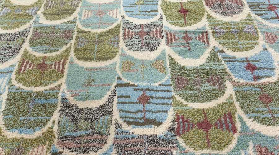 Modern Swedish Design Rya Rug N12318
