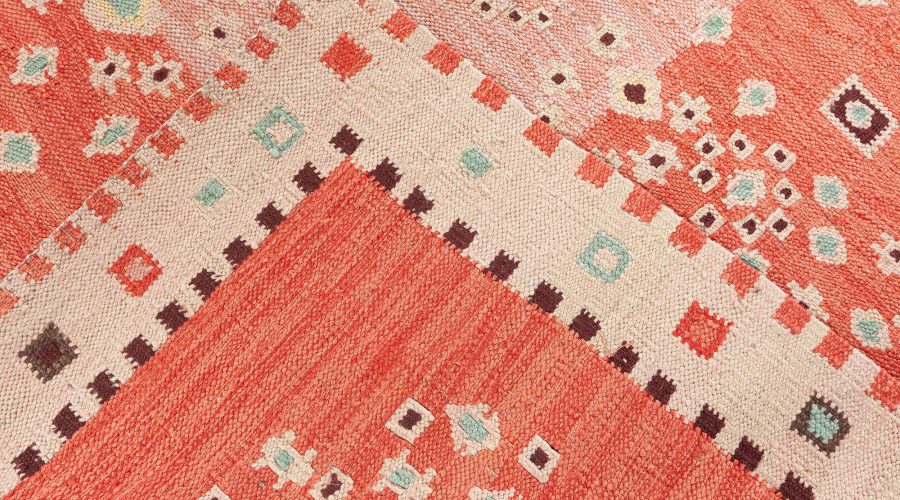 Contemporary Swedish Flat Weave Rug N12322