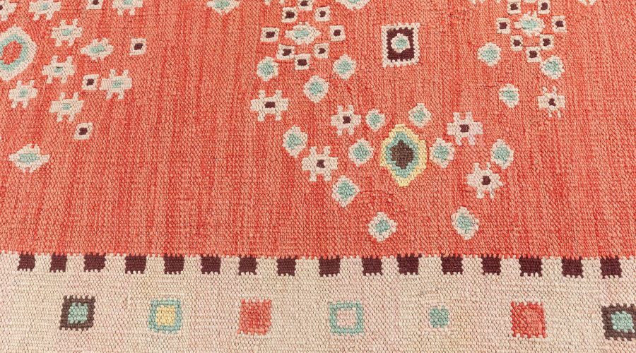 Contemporary Swedish Flat Weave Rug N12322