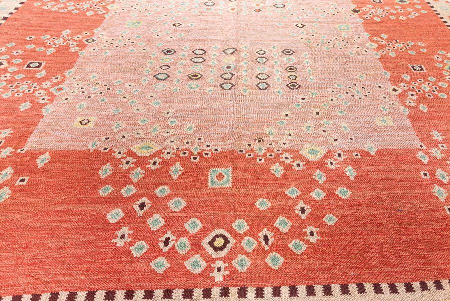 Contemporary Swedish Flat Weave Rug N12322