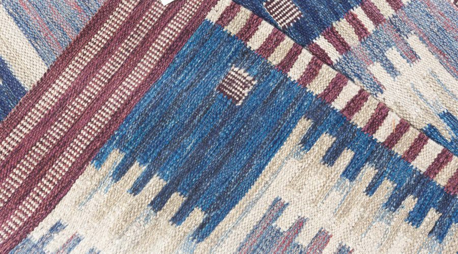 Contemporary Swedish flatwoven Rug N12323