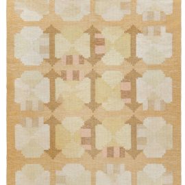 MID-CENTURY SWEDISH RÖLAKAN RUG BY (IKJ) BB7681