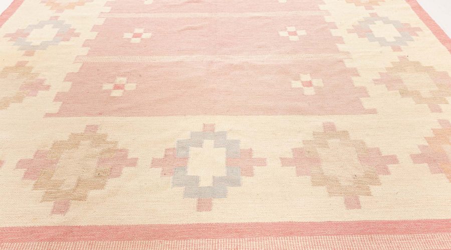 Midcentury Swedish Rolakan Rug in Pastel Colors BB7706