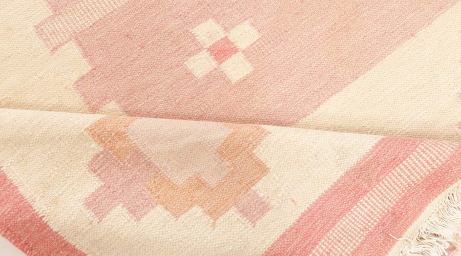 Midcentury Swedish Rolakan Rug in Pastel Colors BB7706