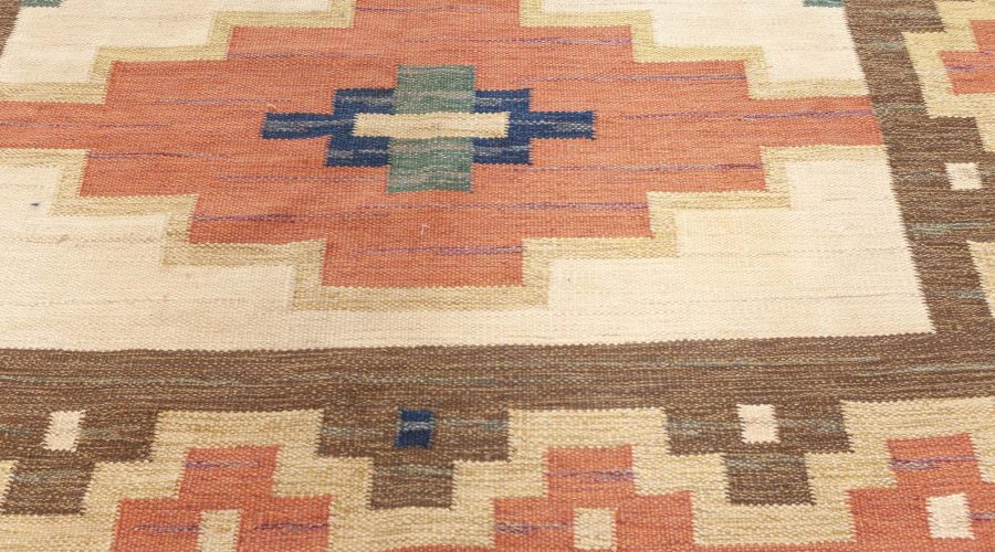 Midcentury Swedish Rolakan Rug Signed by (GK) BB7710