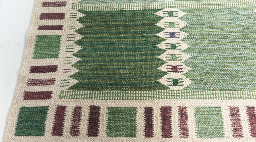 Modern Swedish Inspired Flat Weave Rug N12328