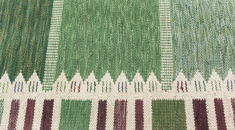 Modern Swedish Inspired Flat Weave Rug N12328