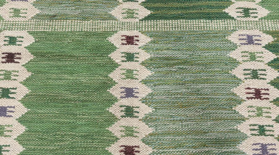 Modern Swedish Inspired Flat Weave Rug N12346