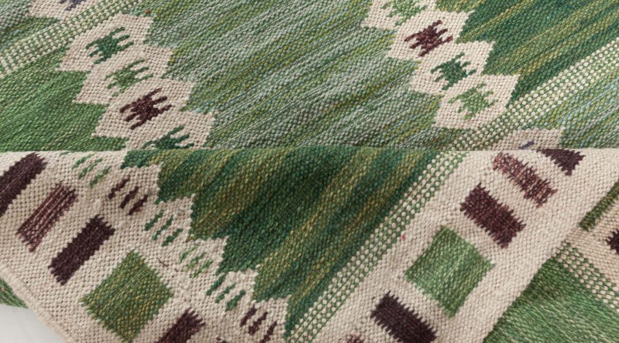 Modern Swedish Inspired Flat Weave Rug N12346