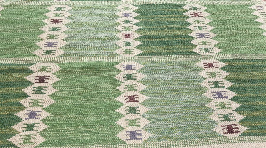 Modern Swedish Inspired Flat Weave Rug N12346