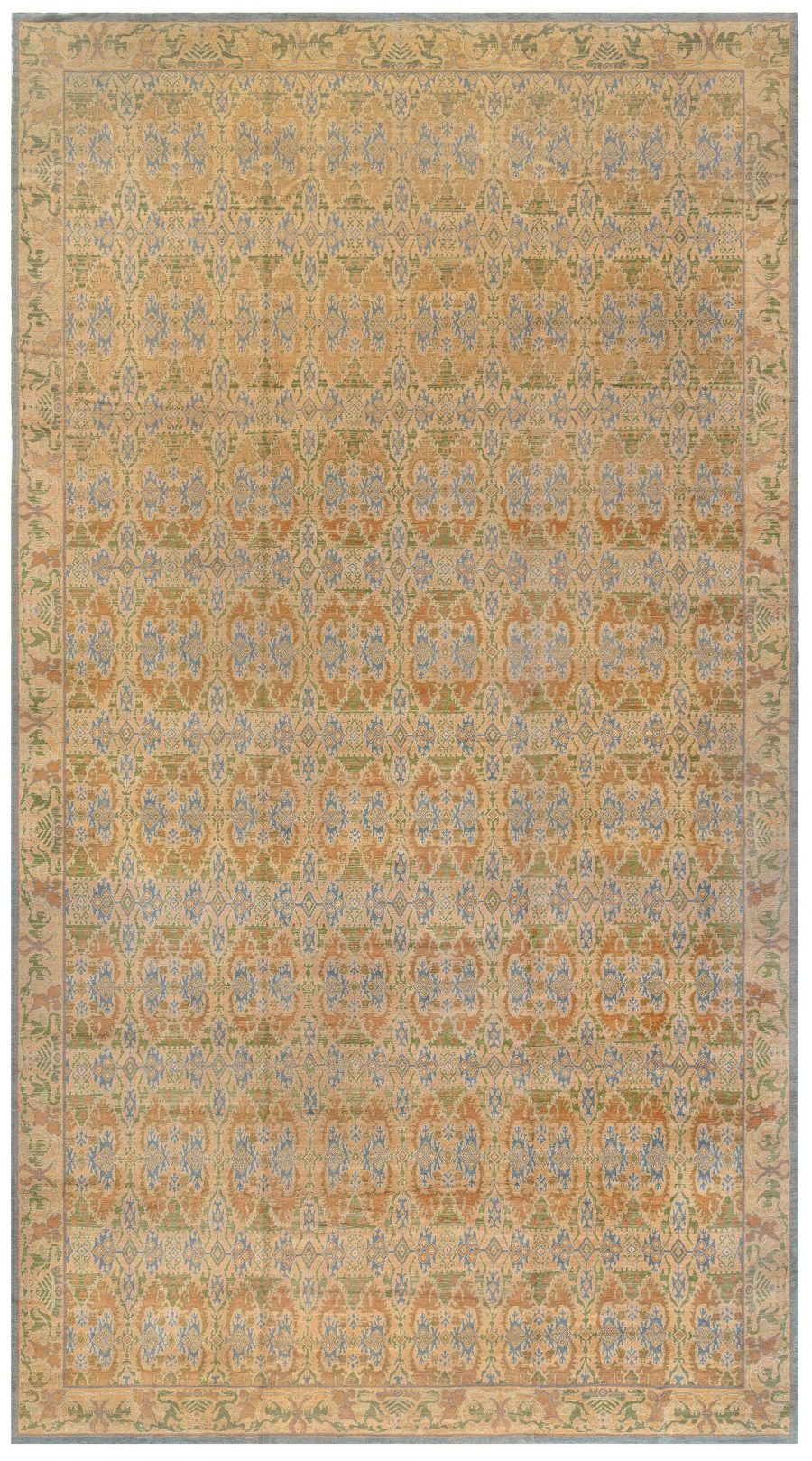 Vintage Spanish Cuenca Rug – Handwoven Grandeur in Earthy Elegance BB7699