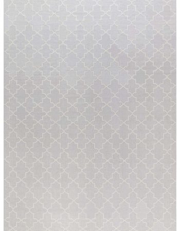 Contemporary Geometric Grid Slate Gray Handmade Wool Carpet “Duskfall” N11821 Contemporary Geometric Grid Slate Gray Handmade Wool Carpet “Duskfall” N11821