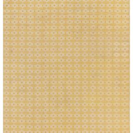 Vintage Scandinavian Geometric Pale Sand With Yellow Flatweave Wool Rug – Double Sided Fragment BB7713