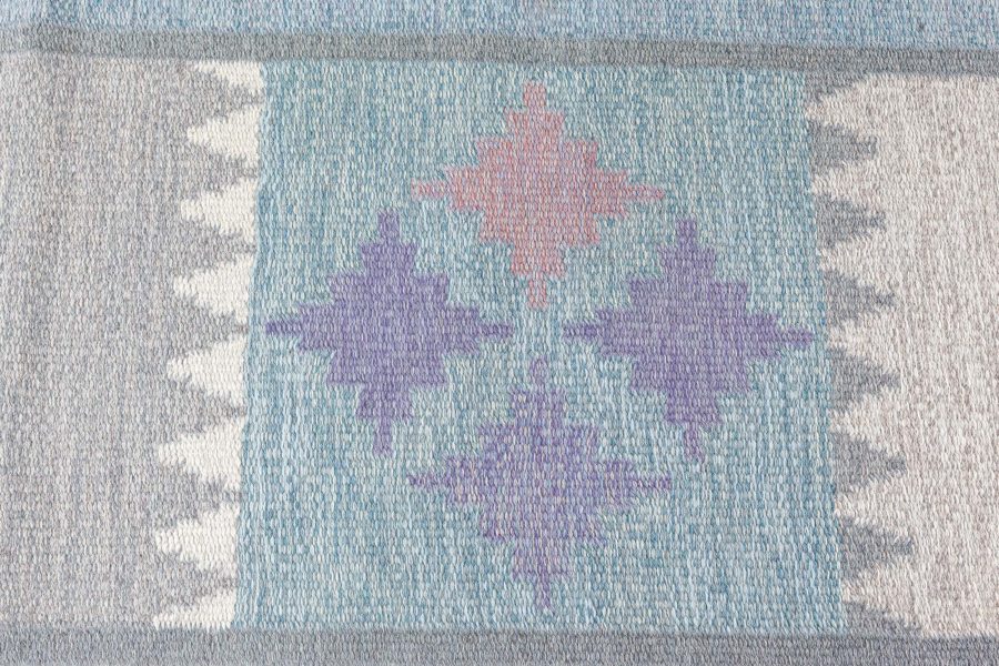 Midcentury Scandinavian Flat Weave Wool Rug BB7753