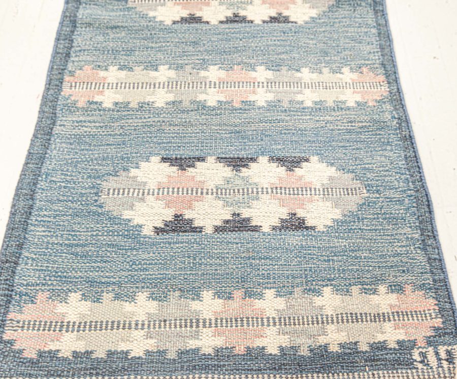 Swedish Flat Woven Runner Signed by Gitt Granssjo-Carlsson (GG) BB7770