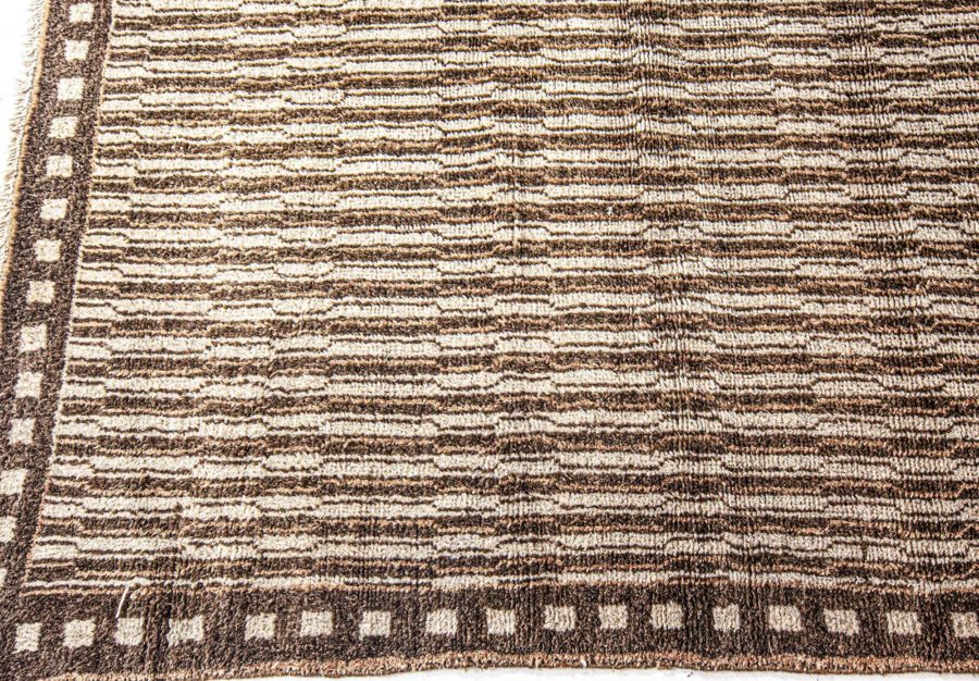 Modern Striped Rug of Tribal Inspiration N12364