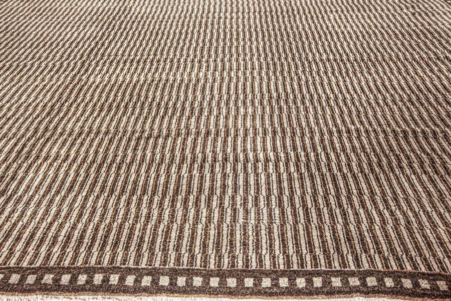 Modern Striped Rug of Tribal Inspiration N12364