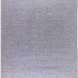 Contemporary Hand-Knotted Light Gray Wool Carpet “Mistfall” N12367