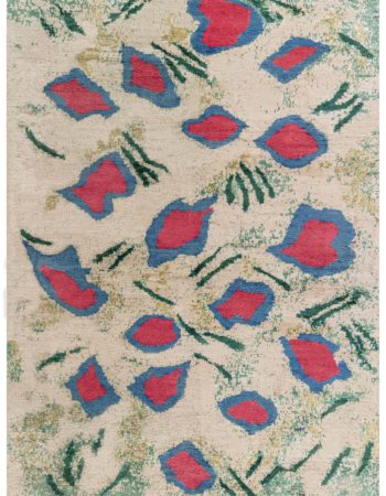 Mid-Century Dhurrie Light Beige Hand-Knotted Rug BB7926 Mid-Century Dhurrie Light Beige Hand-Knotted Rug BB7926