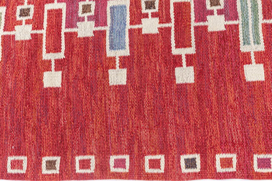 Vintage Swedish  Flat weave rug BB7780