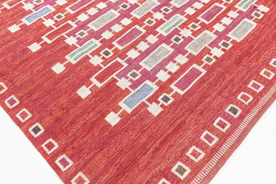 Vintage Swedish  Flat weave rug BB7780