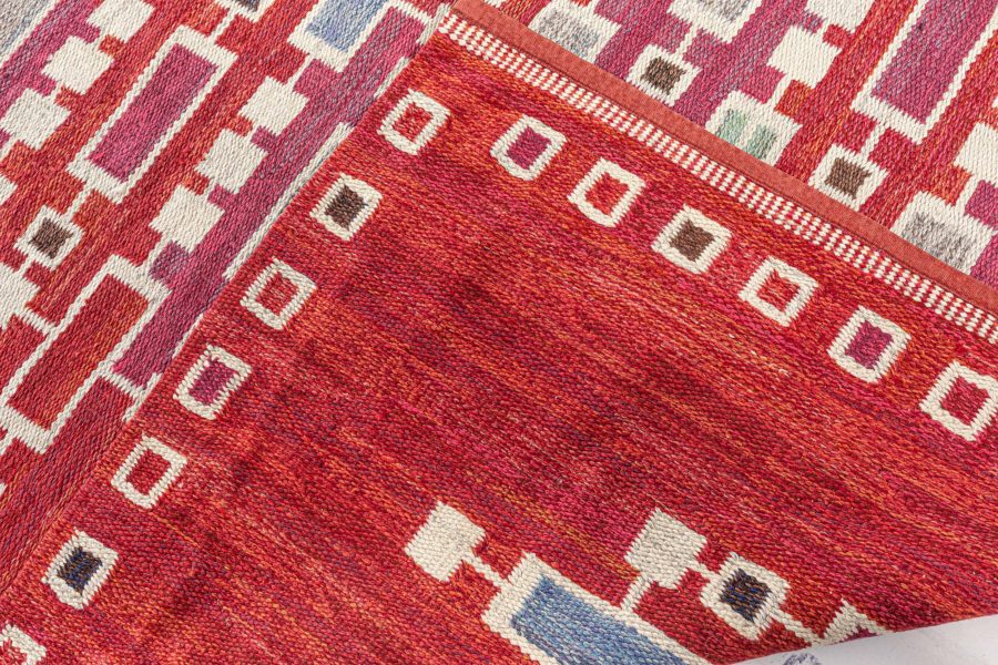 Vintage Swedish  Flat weave rug BB7780