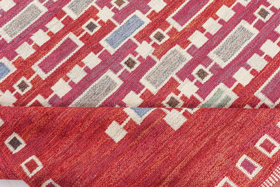 Vintage Swedish  Flat weave rug BB7780