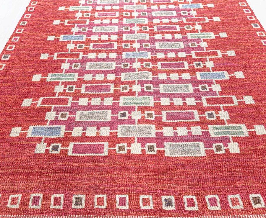 Vintage Swedish  Flat weave rug BB7780