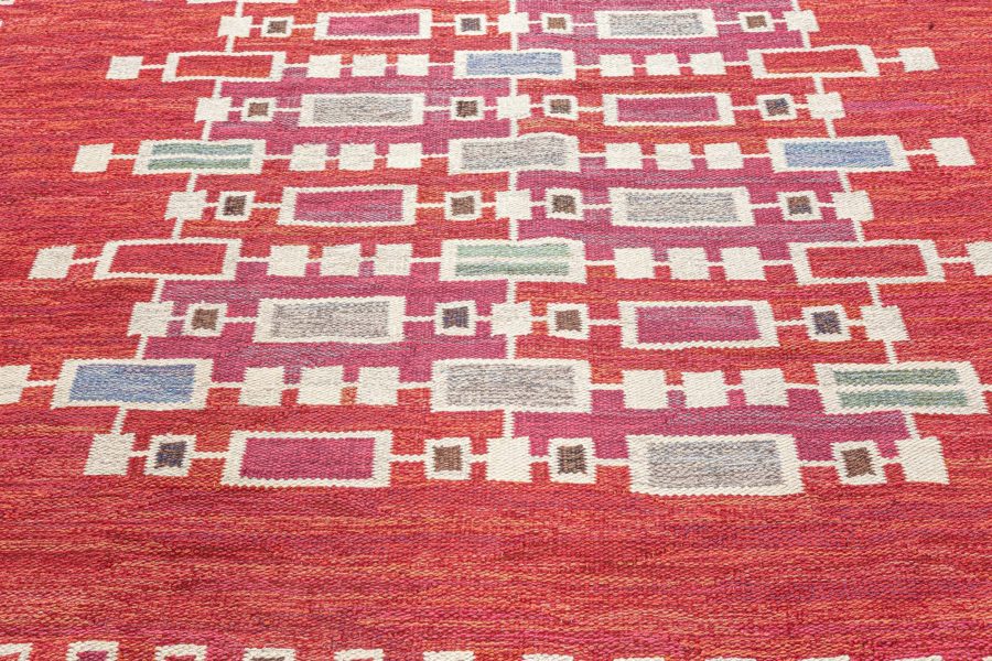 Vintage Swedish  Flat weave rug BB7780