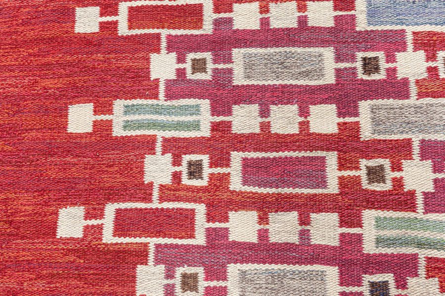 Vintage Swedish  Flat weave rug BB7780