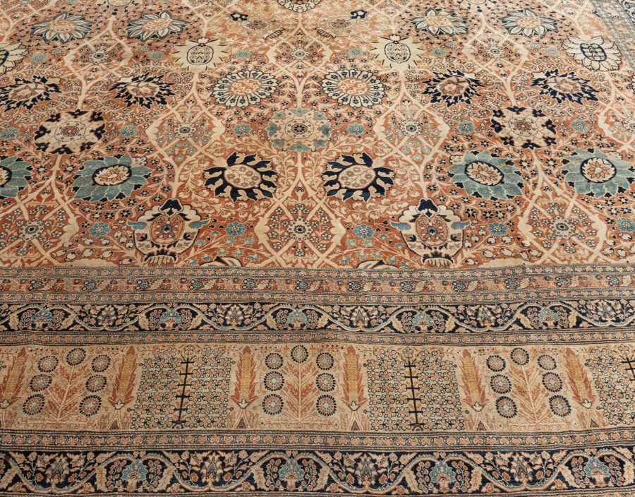 Antique Persian Haji Jalili Tabriz Rug BB7789