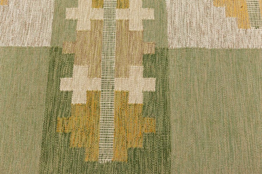 Vintage Swedish Flat Woven Rug BB7801