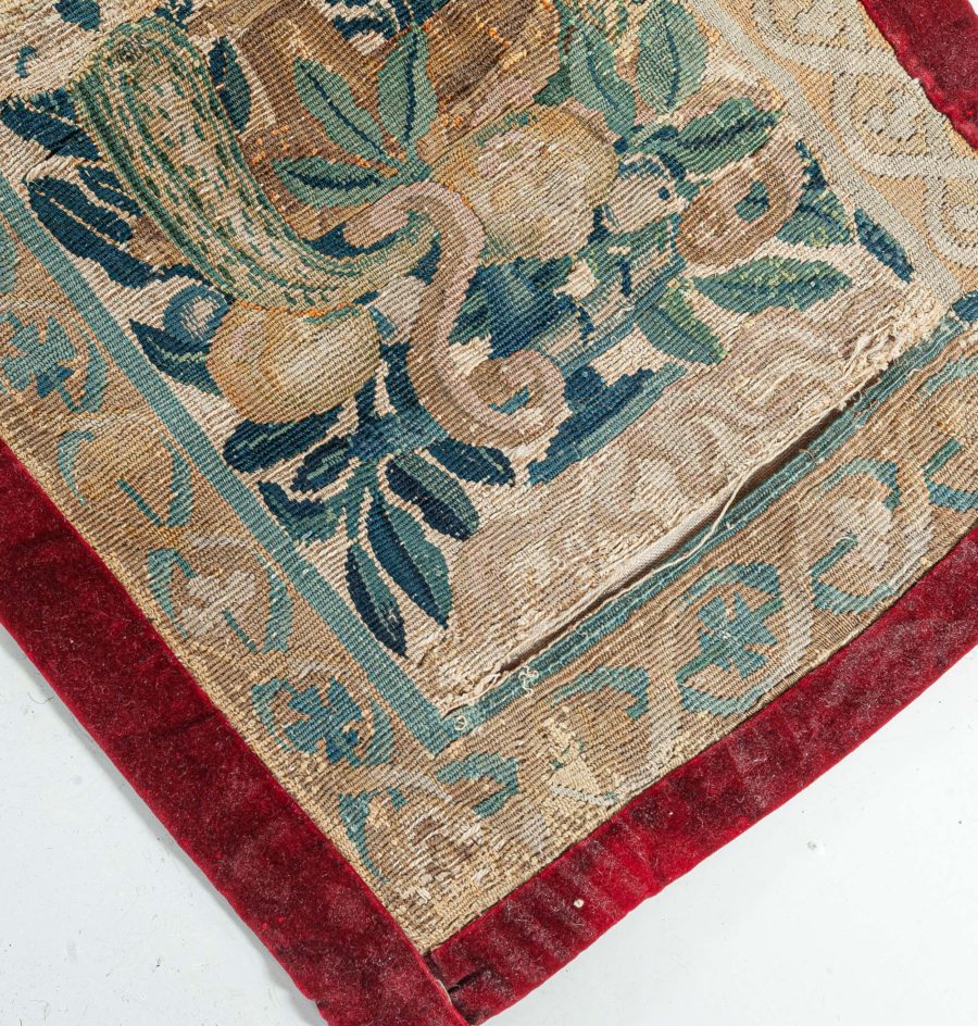 Antique Tapestry Fragment Runner BB7817