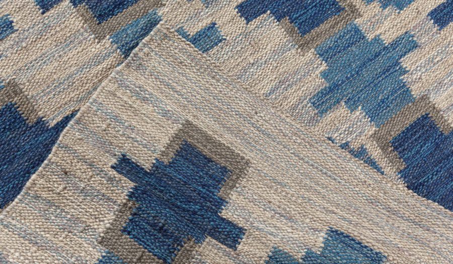 Modern Swedish Flat Weave Rug N12392