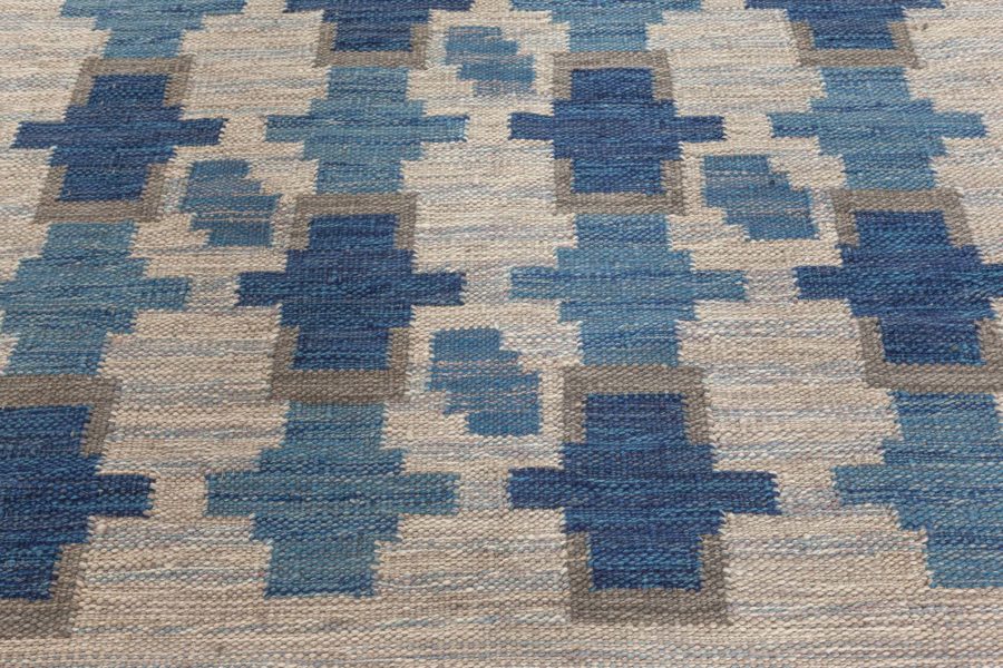 Modern Swedish Flat Weave Rug N12392