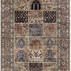 Antique Allover Warm Tan Hand-Knotted Silk Rug – Circa 1980 Egyptian BB7796