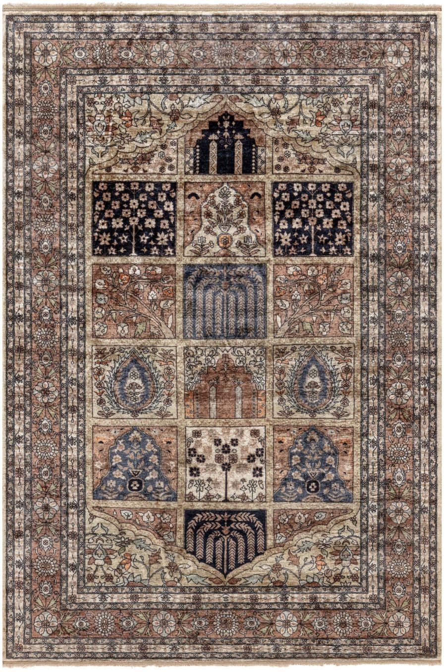 Vintage Egyptian Silk Rug BB7796