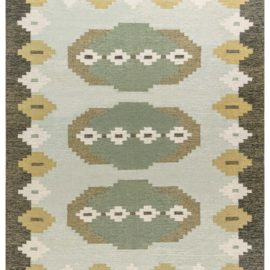 Vintage Swedish Flat Woven Rug BB7799