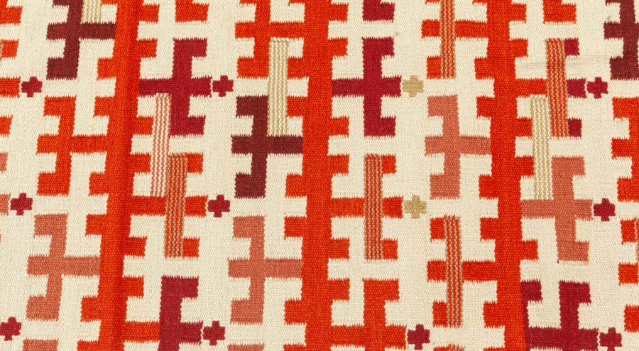 Modern Swedish Flat Weave Rug N12409