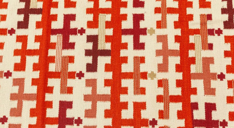 Modern Swedish Flat Weave Rug N12409