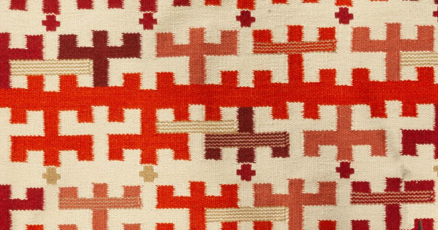 Modern Swedish Flat Weave Rug N12409