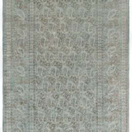 Tabriz Persian Antique Allover Light Gray Hand-Knotted Wool Rug – Circa 1930 BB7867